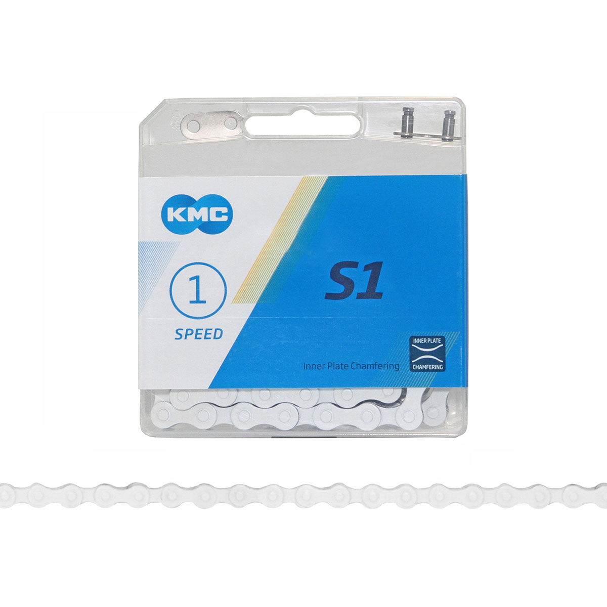 KMC Chain 1/2x1/8x112 1/Speed White.